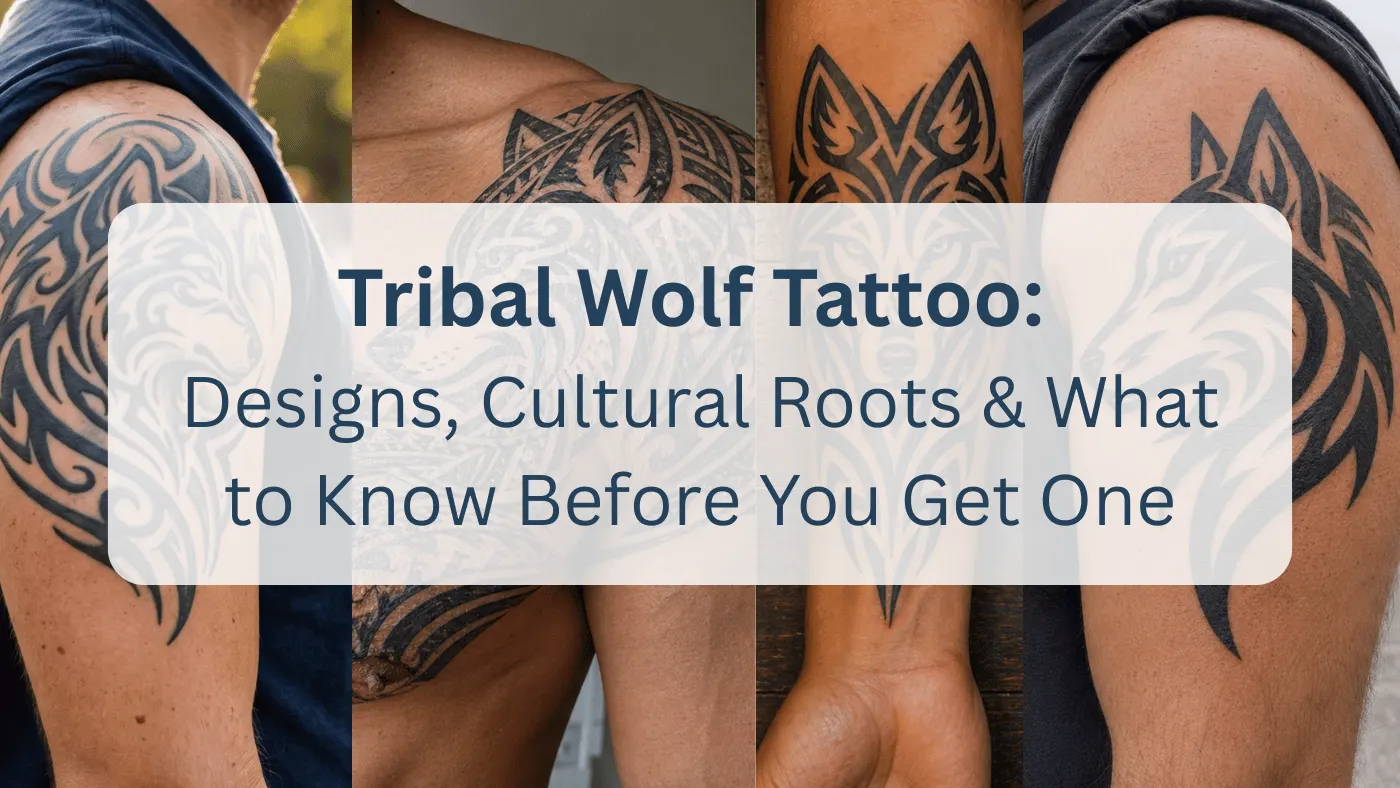 tribal wolf tattoo featured