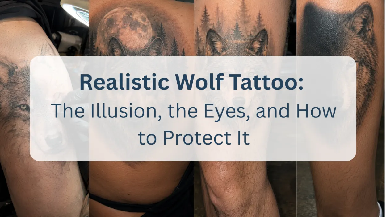 realistic wolf tattoo featured