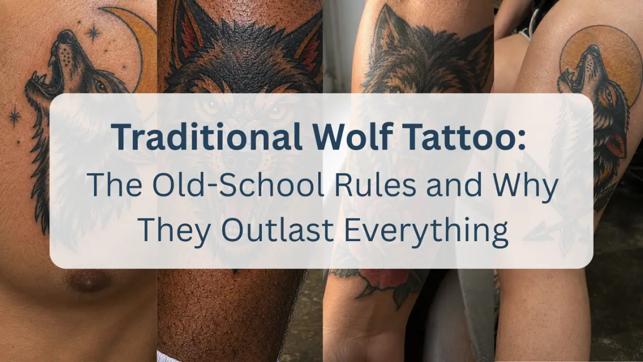 Traditional Wolf Tattoo featured